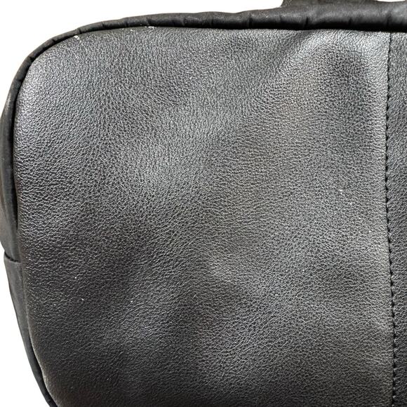 Juicy Couture Weekender Duffle Tote Bag Black Nylon Daisy Floral Logo Y2K Style - Picture 12 of 16